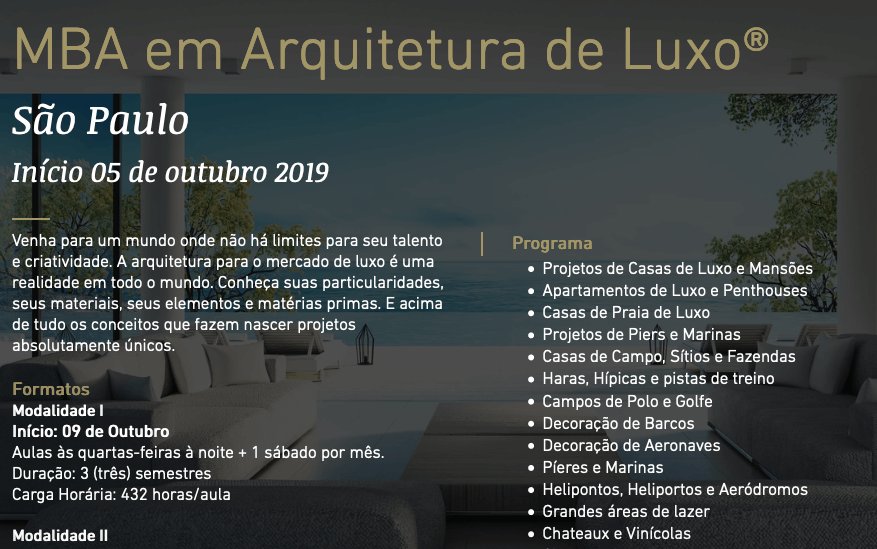 Arquitetura de Luxo 2